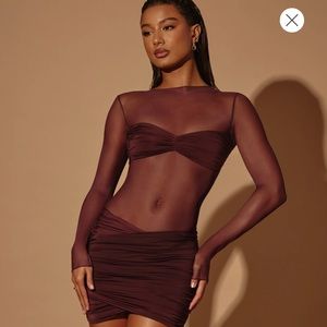 Oh Polly Essie Dress Brown